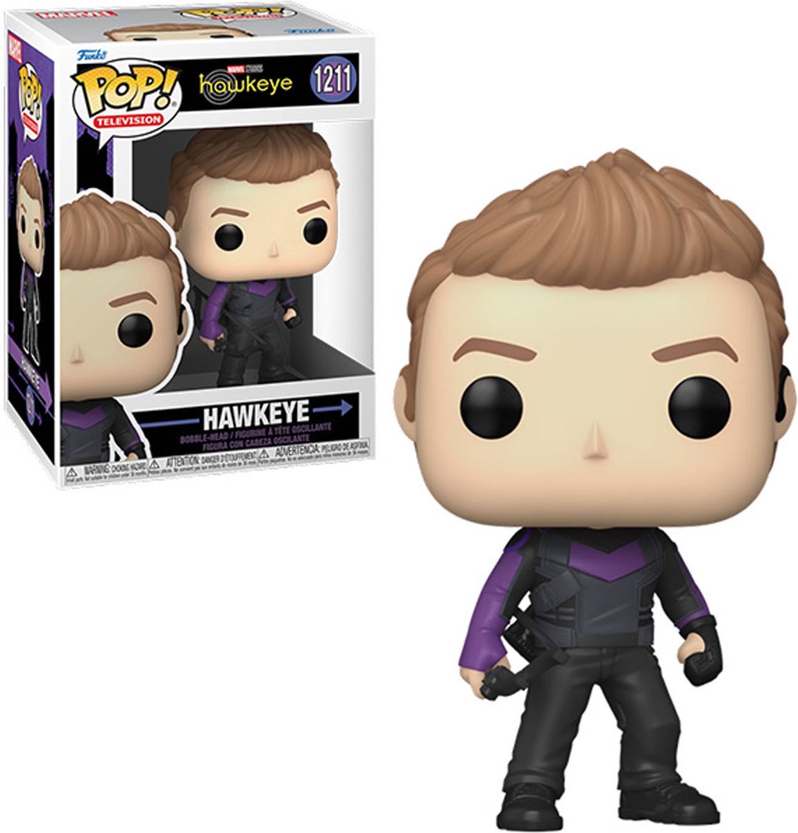 Marvel funko hawkeye - pop! tv hawkeye 9 cm verzamelfiguur - multicolours