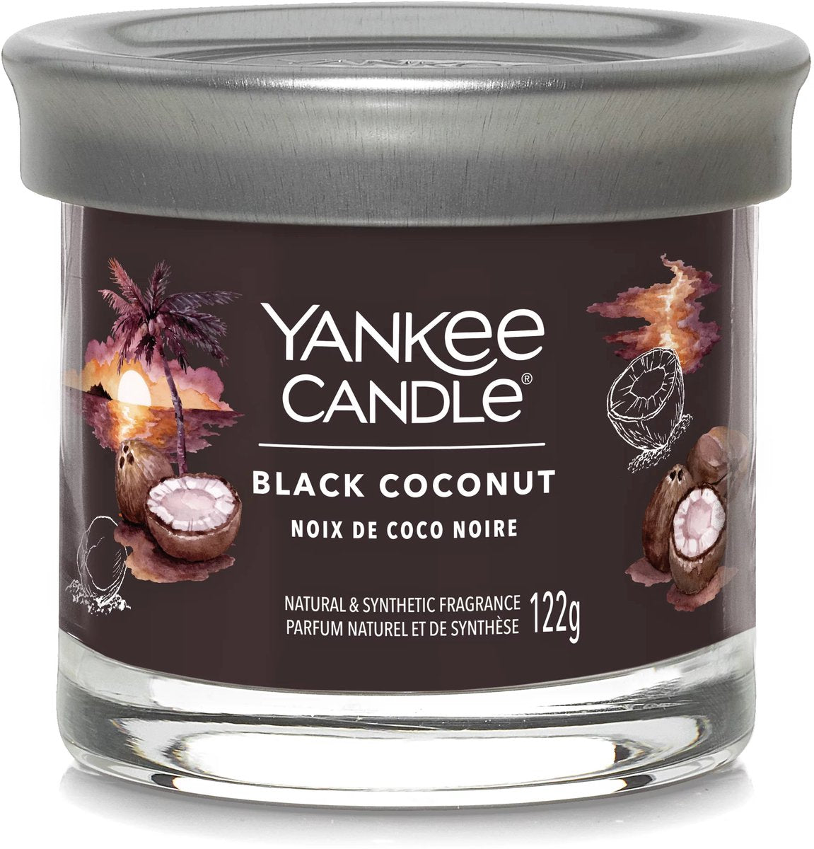 Yankee candle - bicchiere piccolo in cocco nero