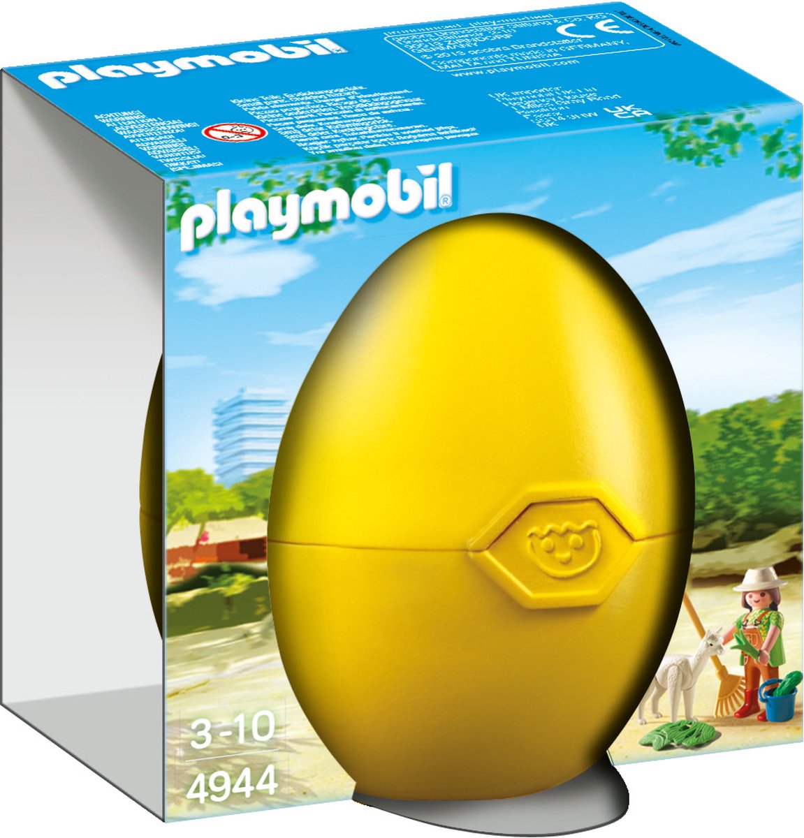 Custode di animali da playmobil con alpaca in uova 4944