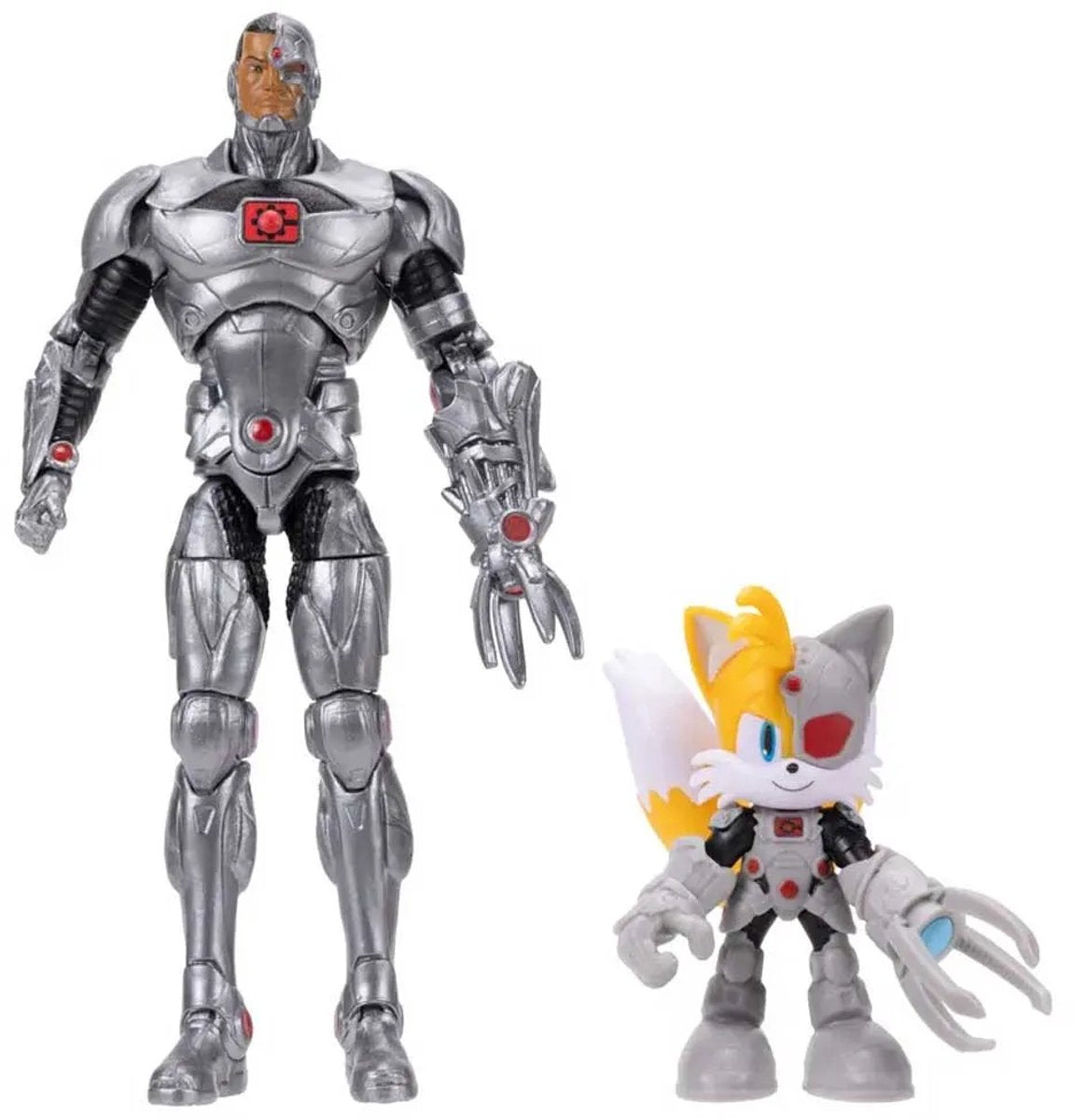 Jakks sonic dc tails as cyborg (6 cm) action figure cyborg (13 cm) figure multicolori