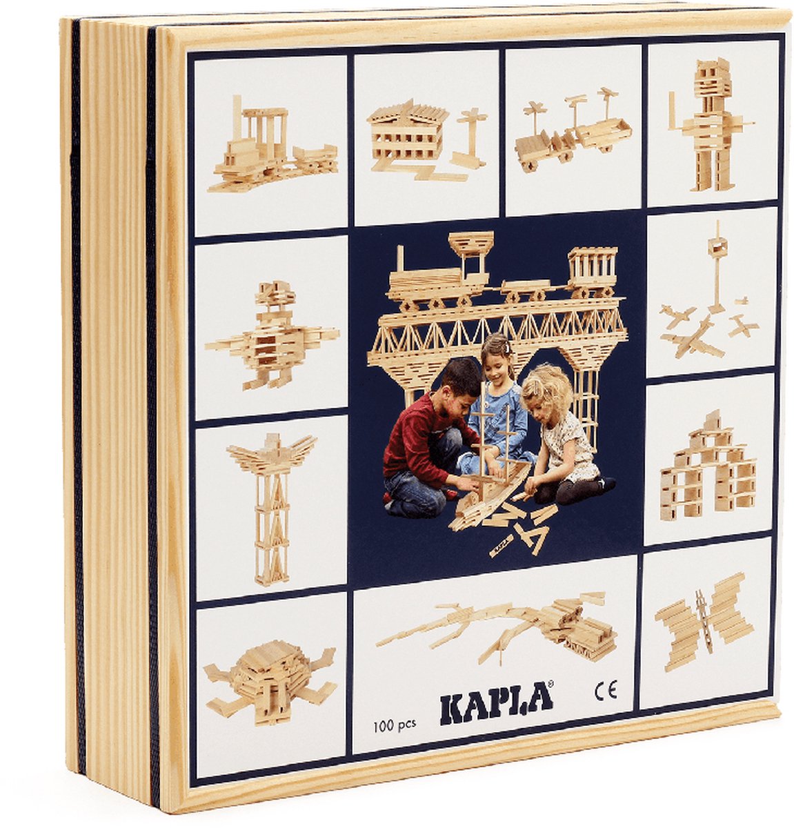Kapla - color - juguetes de construcción - 100 tableros