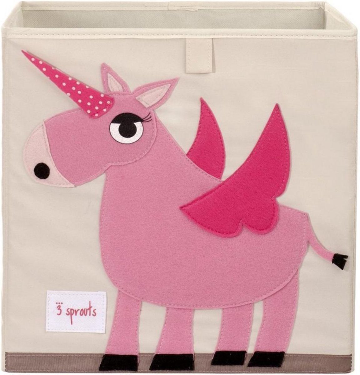 Caja de almacenamiento de 3 brotes - unicornio