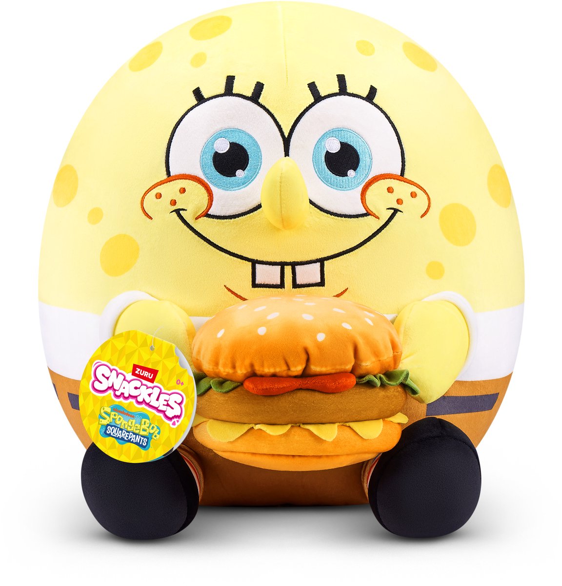Peluche Spongebob SquarePants da 35 cm con licenza Snackles (spongebob SquarePants) di Zuru