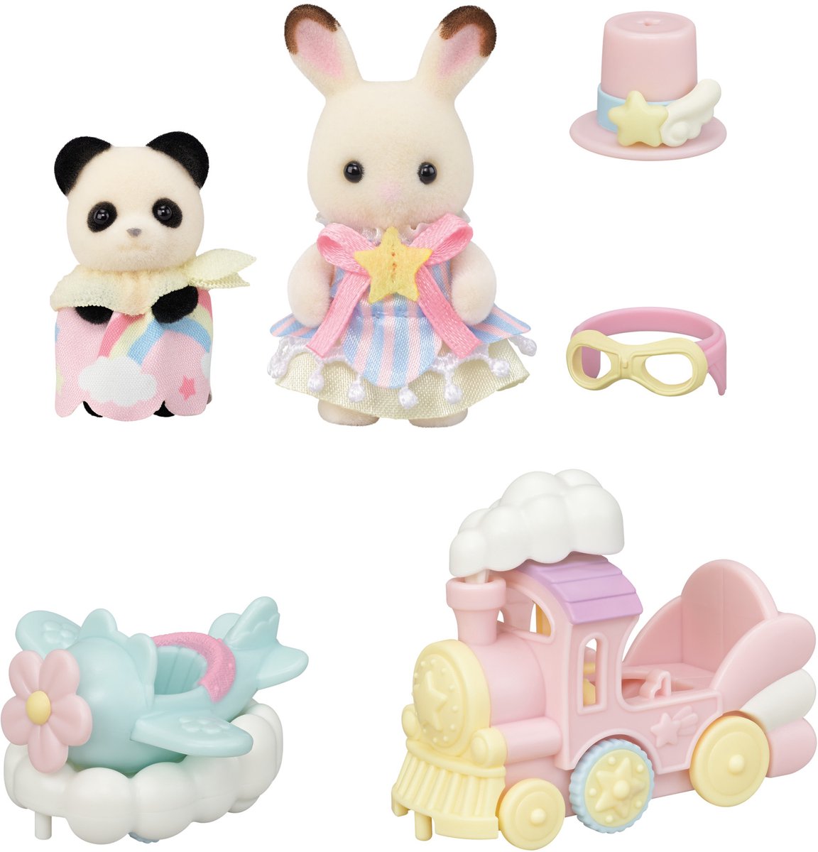 Sylvanian Families 5819 Playset Parco Divertimenti - Treno Aereo