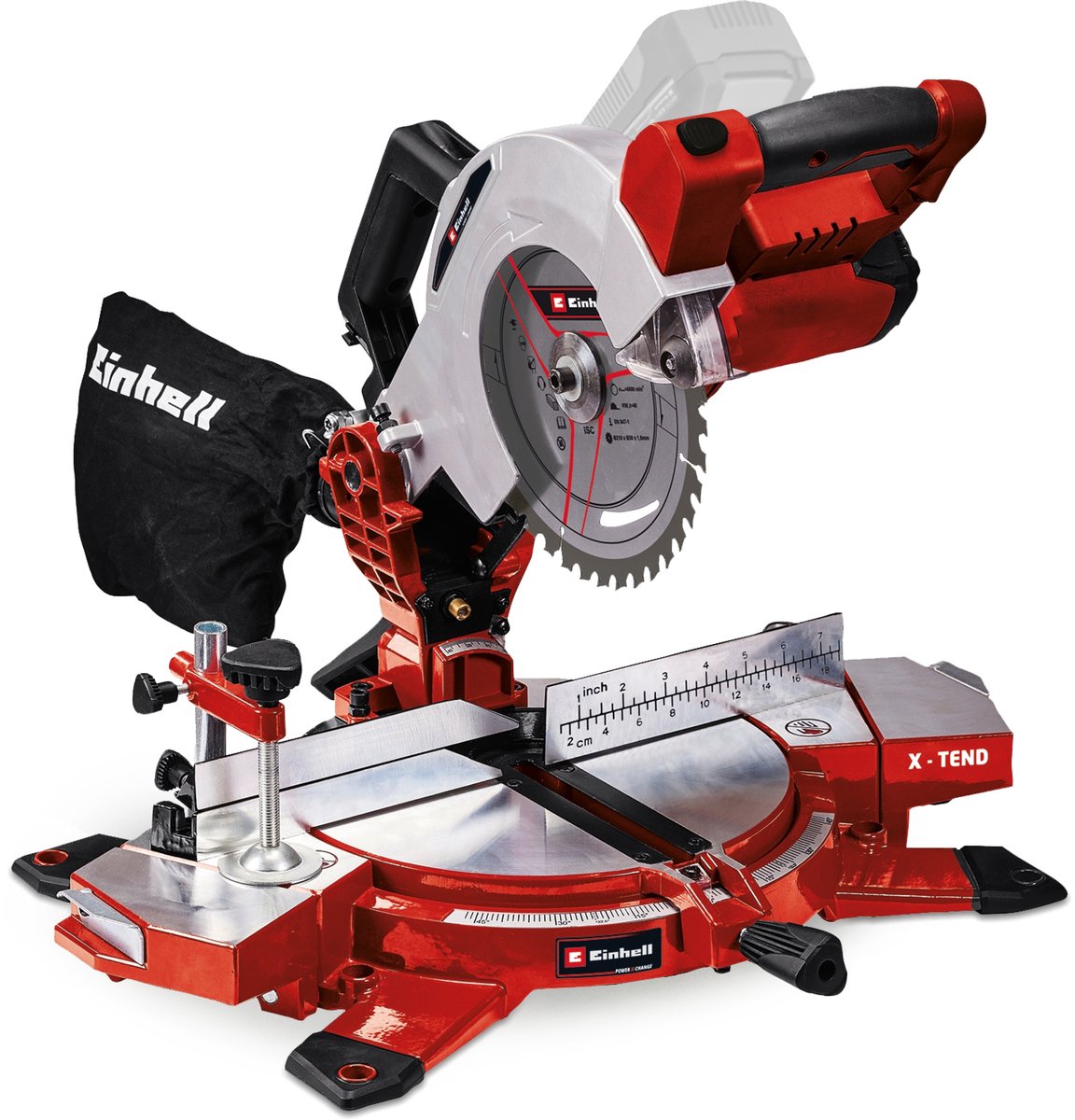 Cappuccio di batteria Einhell Miter SAW TE-MS 18 210 Li-SOLO