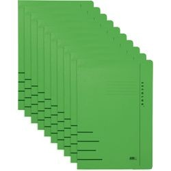 Cartella clip Djois secolor folio cartone verde 10 pezzi