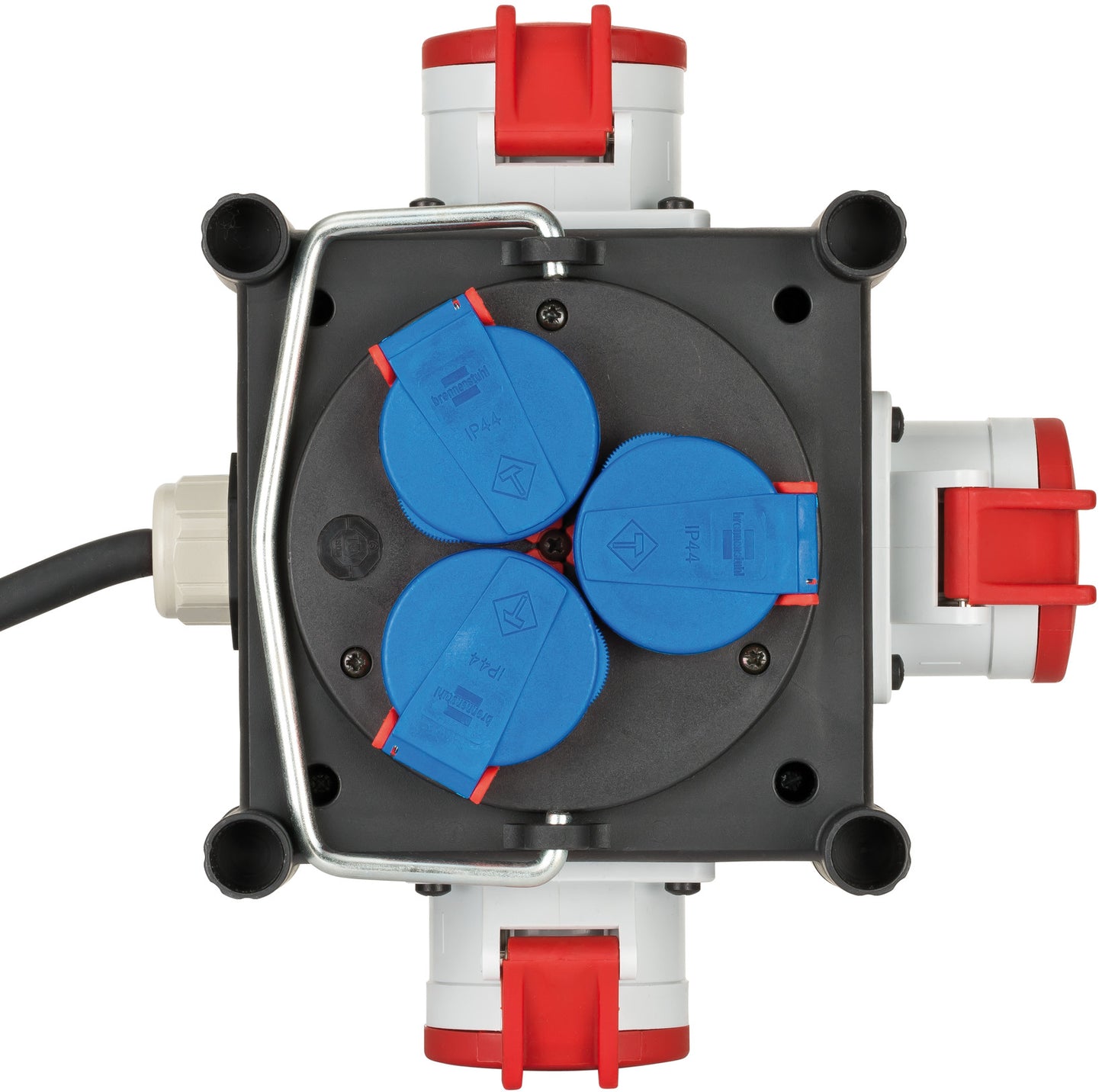 Brennenstuhl Distribuidor de corriente de caucho compacto BSV 3 LS E 16 2 I