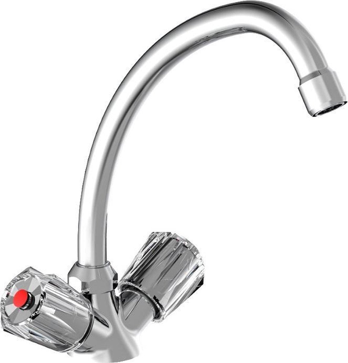 Schütte schütte mixer a due botton duo-mix II a bassa pressione cromata