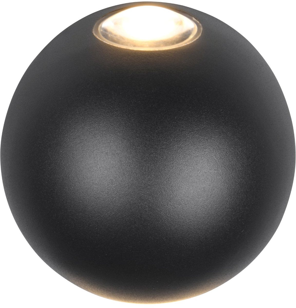 Trio avisio - lampada da parete - nero opaco - incl. 2x smd 2w - illuminazione esterna - ip54