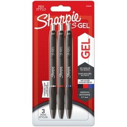 Sharpie gel pen pulsador 0,7 mm negro, azul, rojo 3 piezas