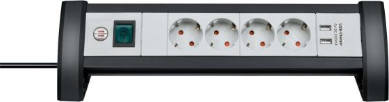Brennenstuhl Premium Office-Line Socket 4 veces + 2x USB