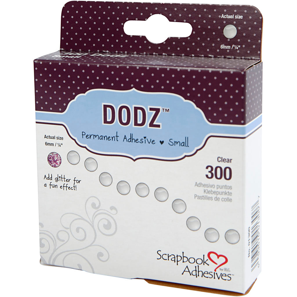 Dodz http: www.cchobby.nl -zelfklevende-dots-d-6-mm-dikte-0-5-mm-300-stuk-1-doos