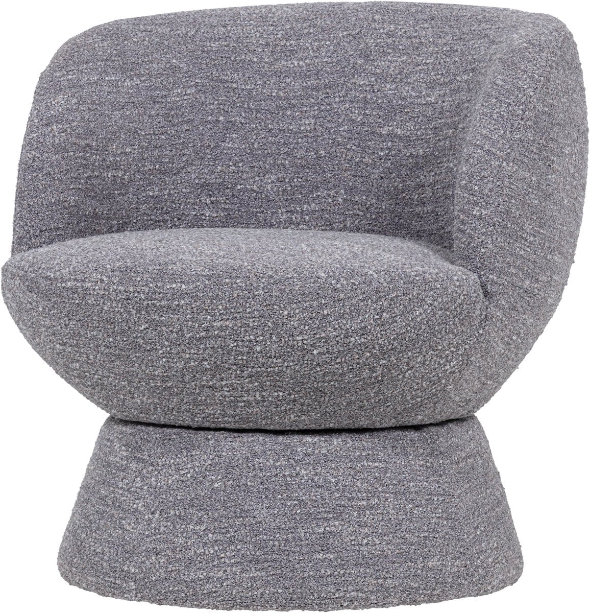 Woood shuffle draaifauteuil - melange - grijs - 72x73x71