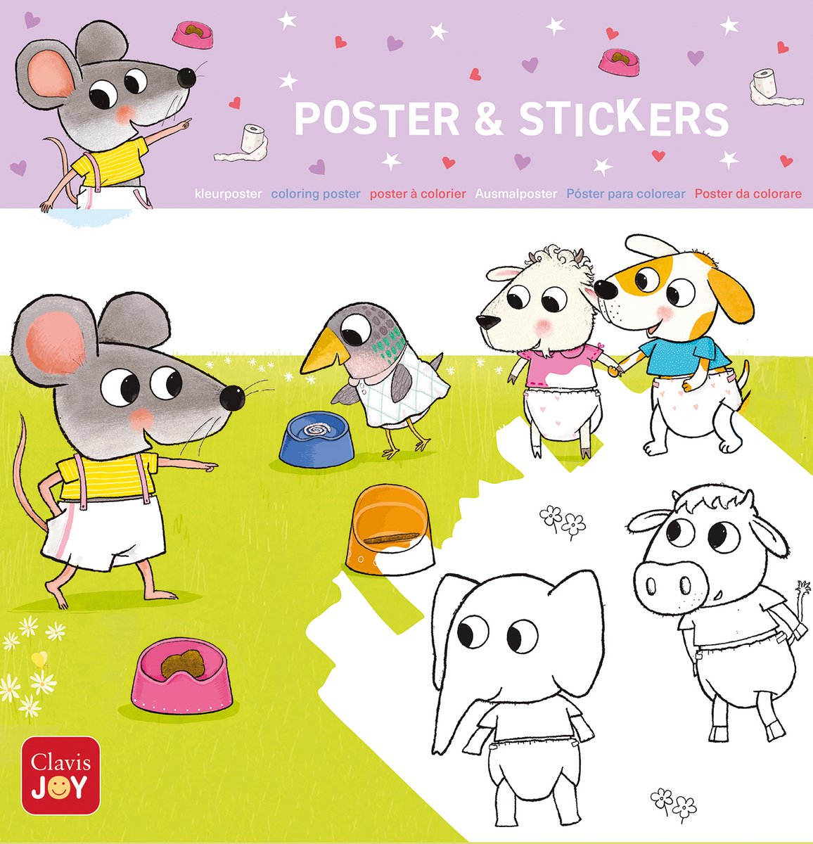 Póster para colorear Clavis ratón. ¿Puedo echar un vistazo a tu frasco?
