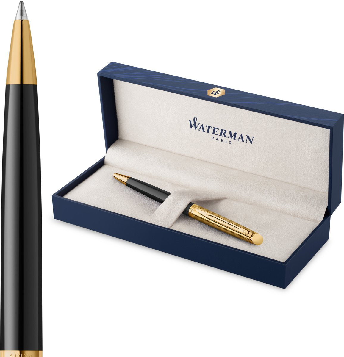 Bolígrafo Waterman hemisferio | la colección de ópera | oro negro | embalaje de regalo