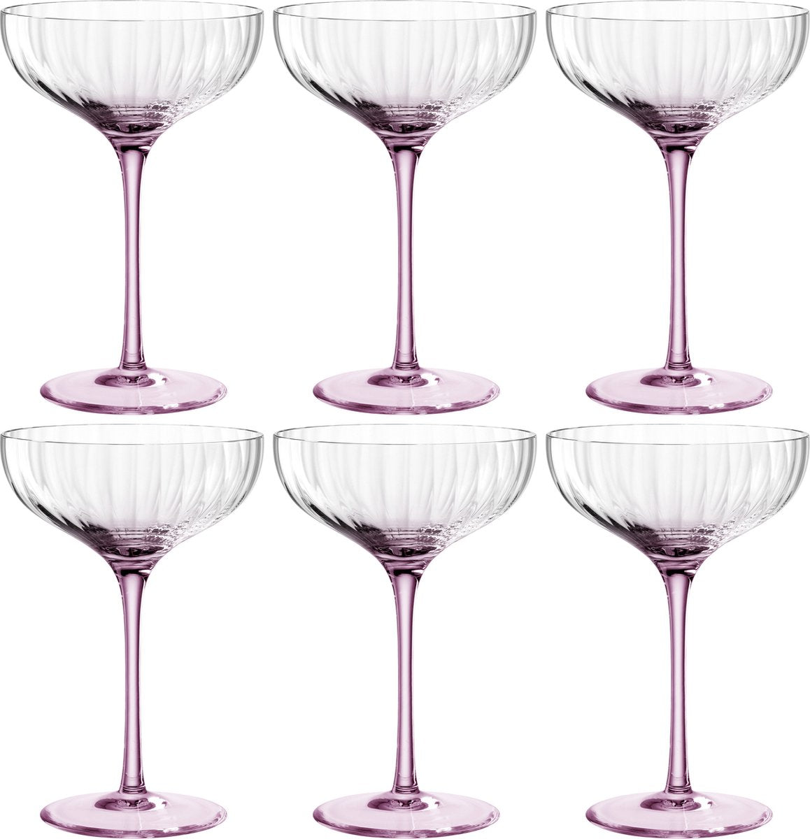 Leonardo poesia champagne coupe 260ml rosé - set 6