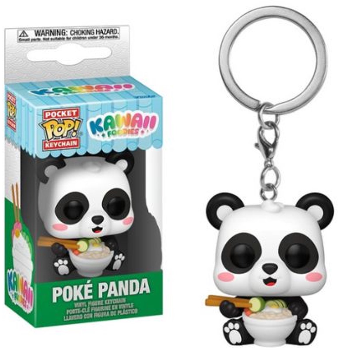 Funko pocket pop! keychain: kawaii foodies - poké panda