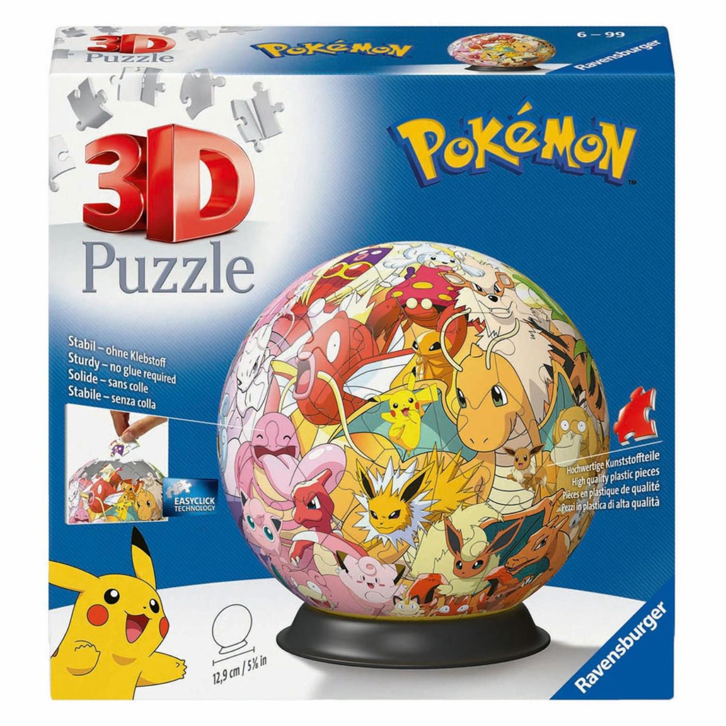 Ravensburger 3D Puzzle Ball Pokémon personajes, 54º.