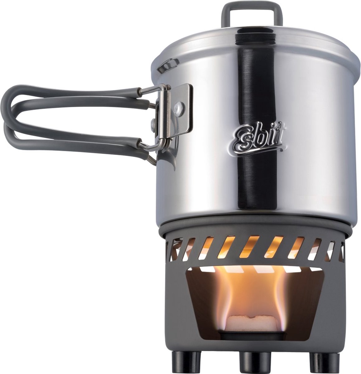 Fornello da esterno Esbit 585 ml - custodia - alluminio acciaio inossidabile