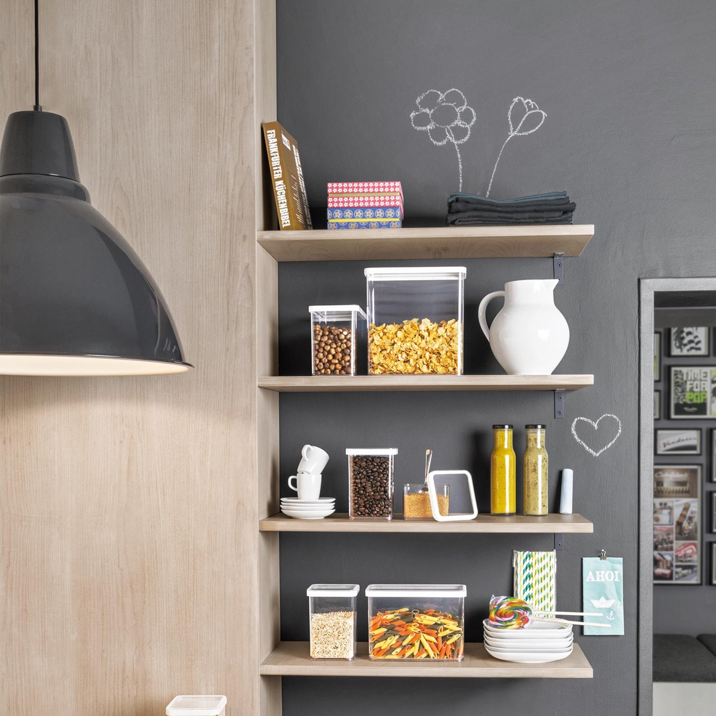 Contenitore Rotho loft a destra. 3,2 l bianco