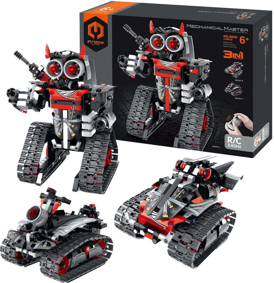 No name im.master rc robot - 3-in-1 constructiespeelset - stem speelgoed