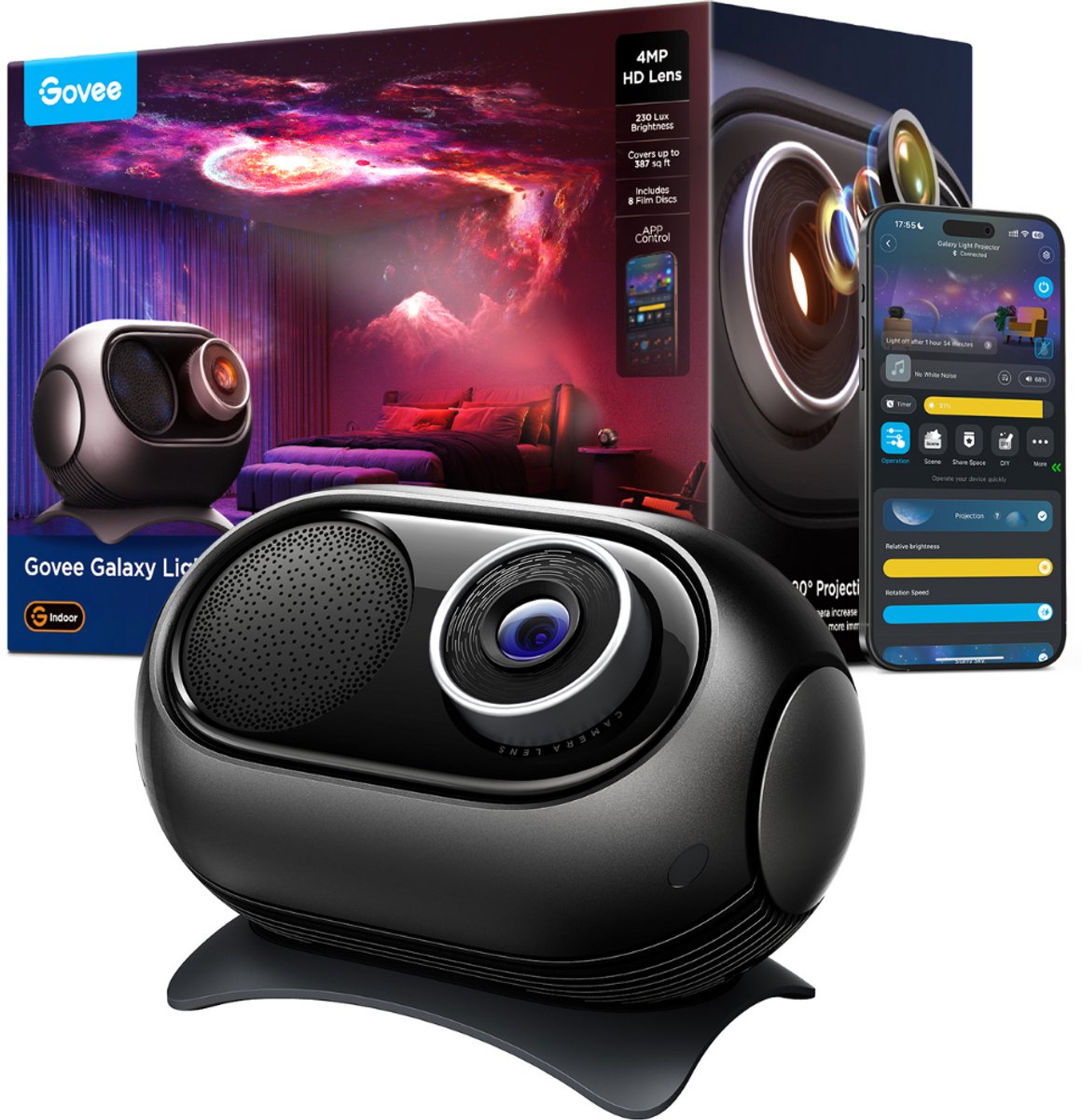 Govee sterrenprojector matter galaxy projector - 3200 scènes