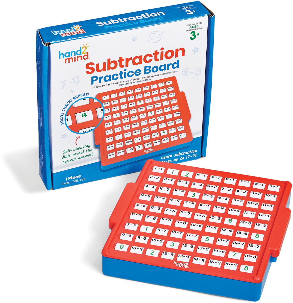 Recursos de aprendizaje tablero interactivo de matemáticas - resta - juguetes educativos. - 3+