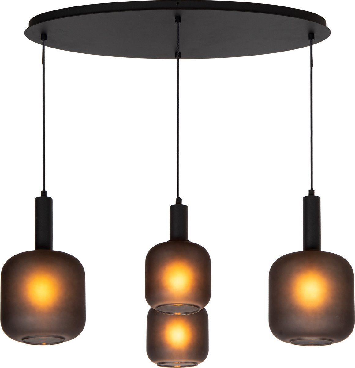 Lucide eloise - lampada a sospensione - 4xe27 - nero
