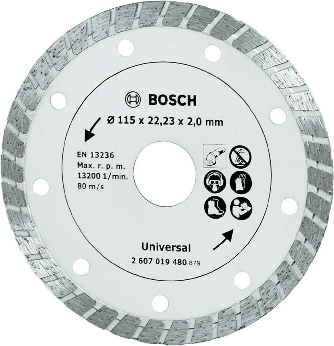 Mola diamantata Bosch - turbo - 115 mm