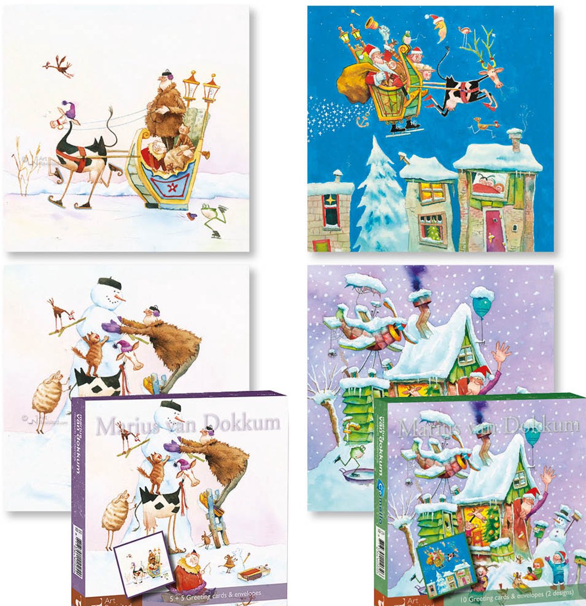 Cartoline di Natale di Marius van dokkum - set 4