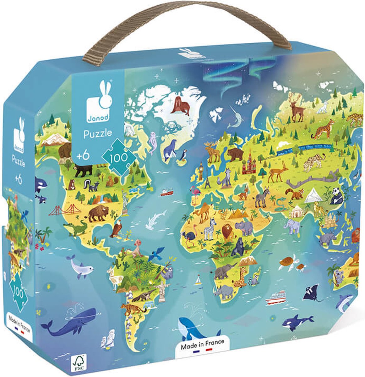 Janod - puzzle - il mondo