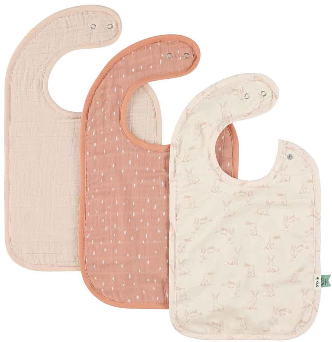 Bavaglino Trixie mix da 3 pezzi - coniglio rosato