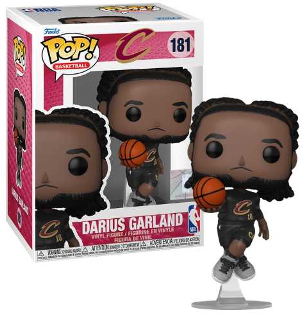 Funko pop basket: cleveland cavaliers - darius garland pop #181