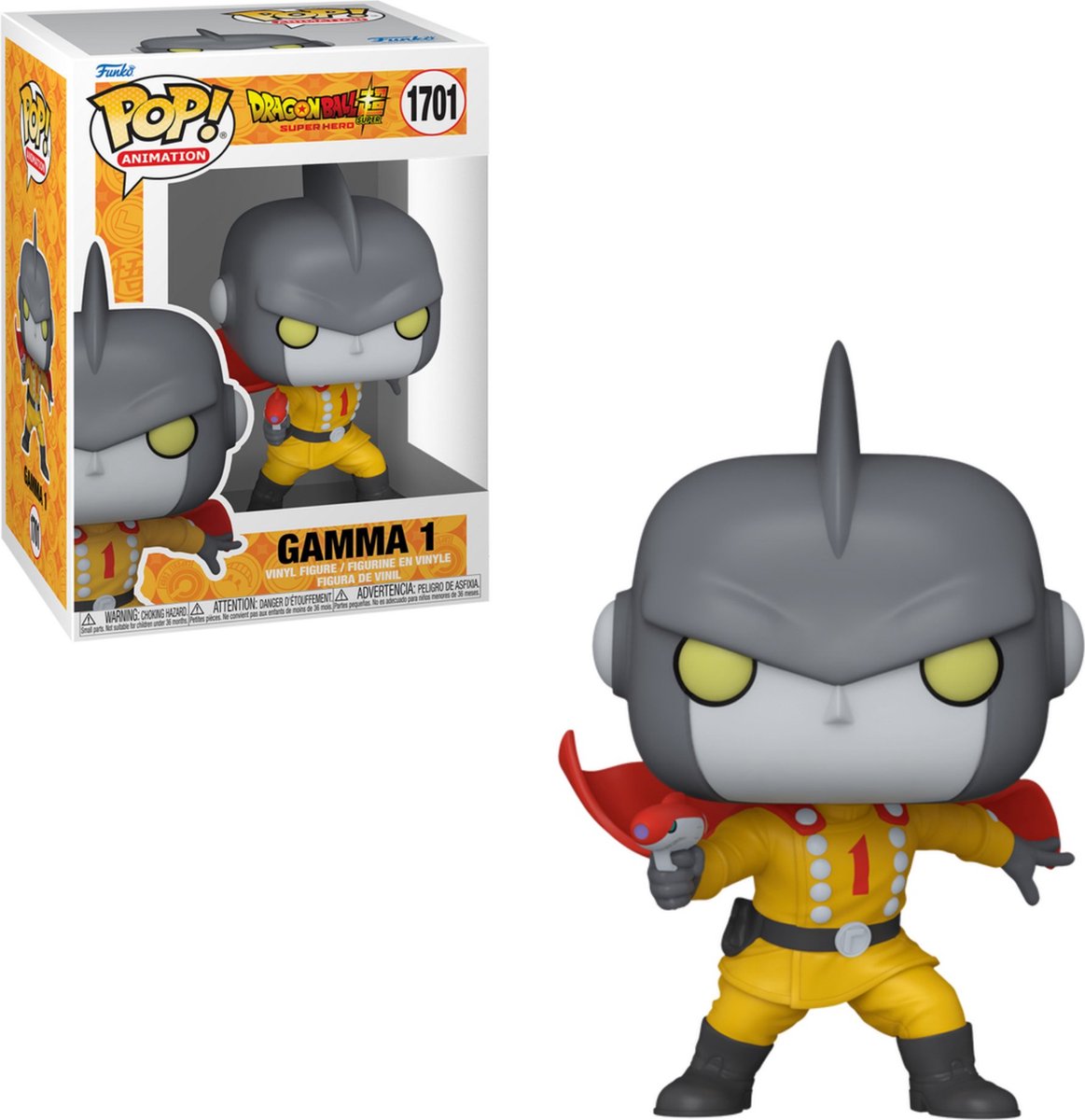 Funko dragon ball super - figura de vinilo superhéroe gamma 1 1701 pop! multicolor