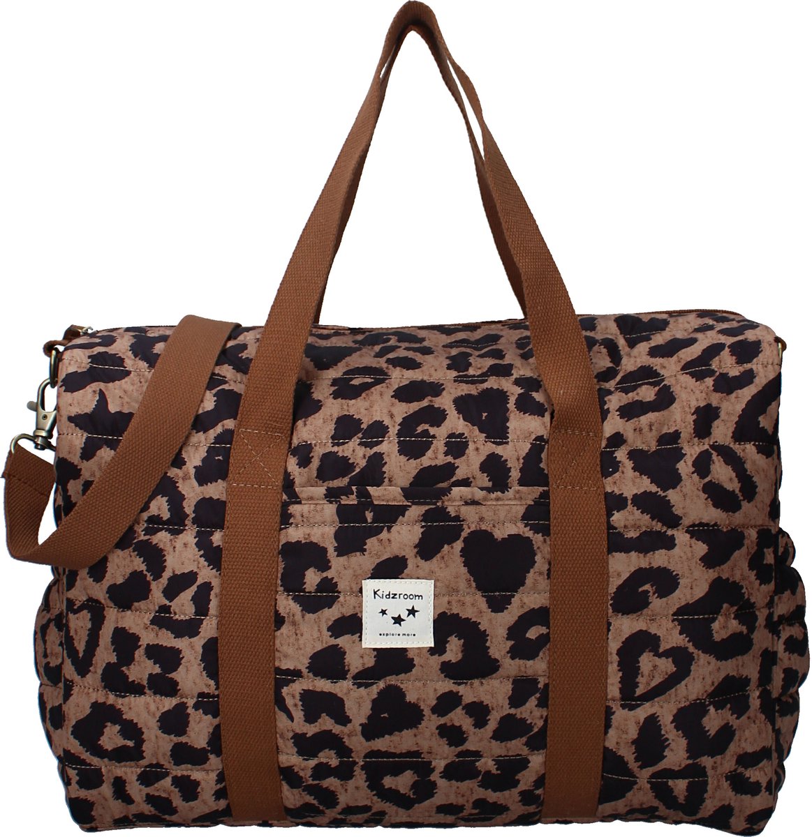 Borsa per pannolini Kidzroom Mini Mamas - beige - fasciatoio - tracolla regolabile - occhielli per appendere il passeggino