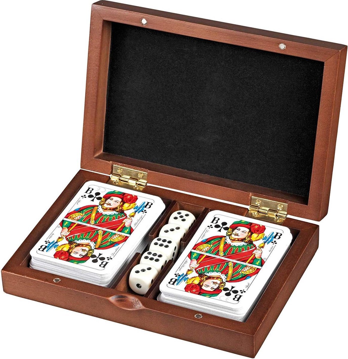 Philos rommã©, set di carte da gioco con set di dadi (5 pezzi)