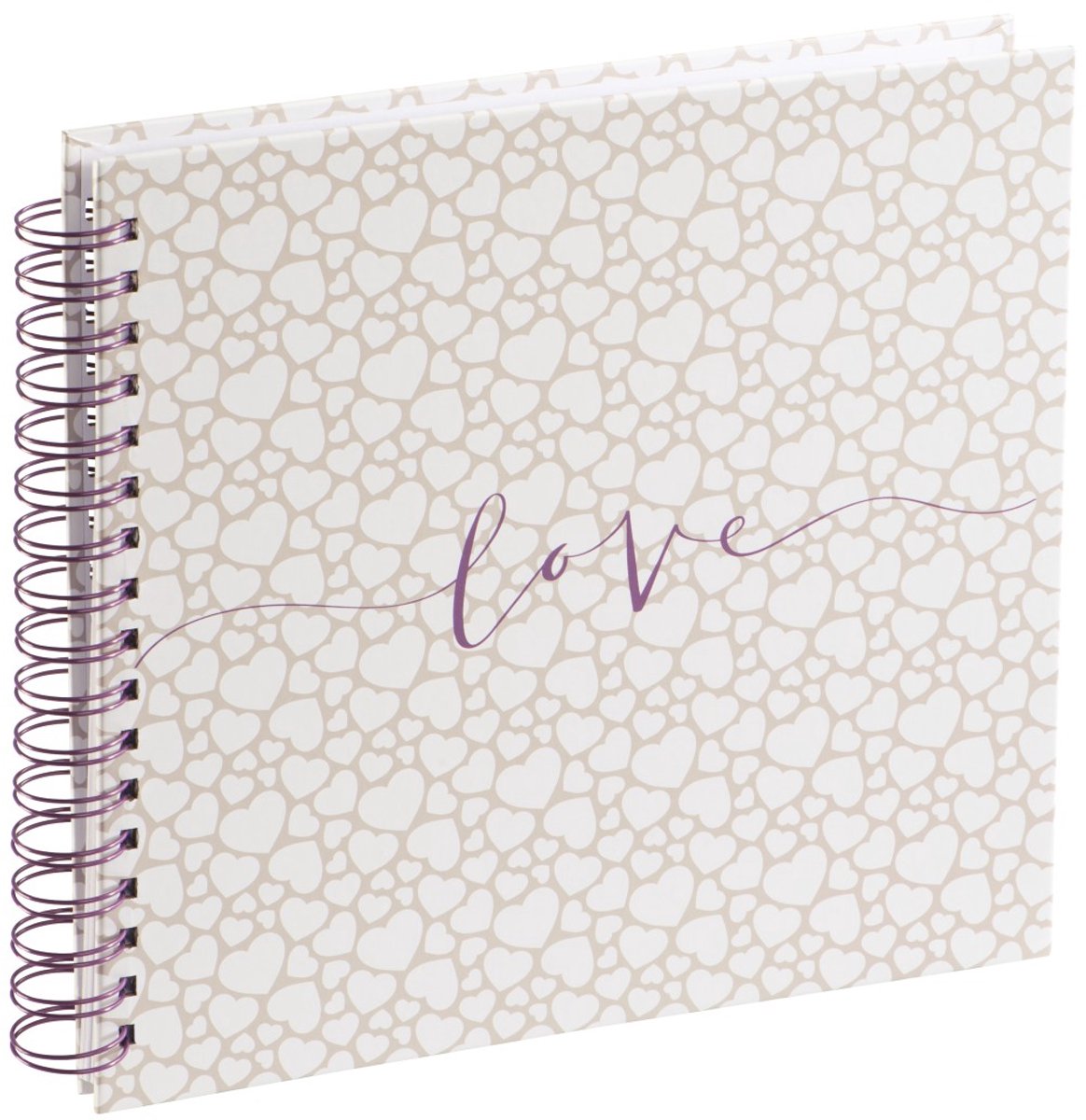 Album a spirale Hama romance, 28x24 cm, 40 pagine bianche