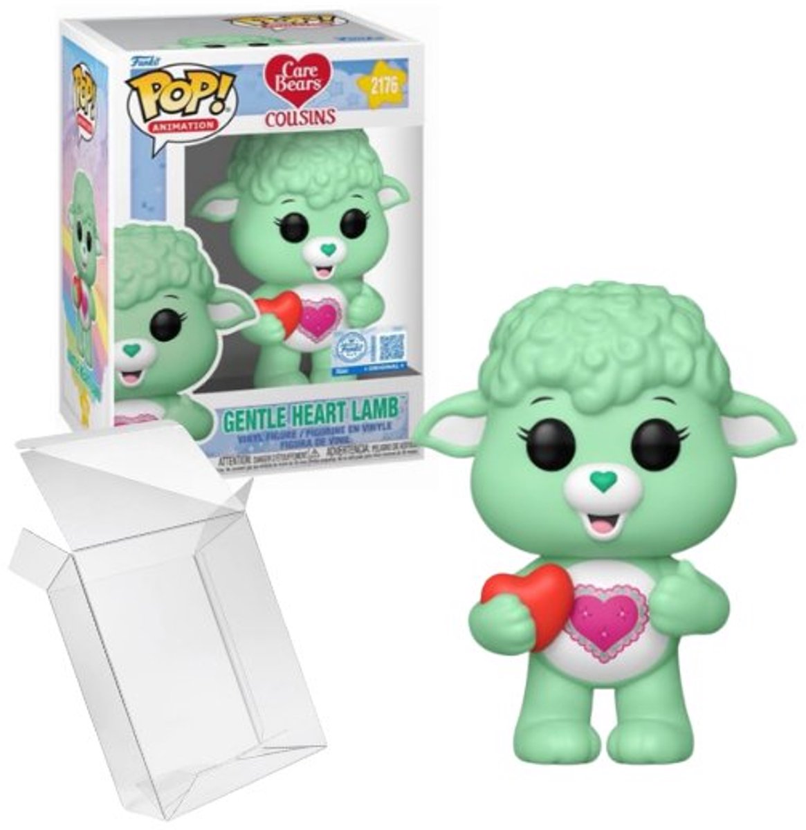 Funko care bears gentle heart lamb (pop! animation) vinylfiguur 2176 unisex pop! - neutraal - standard