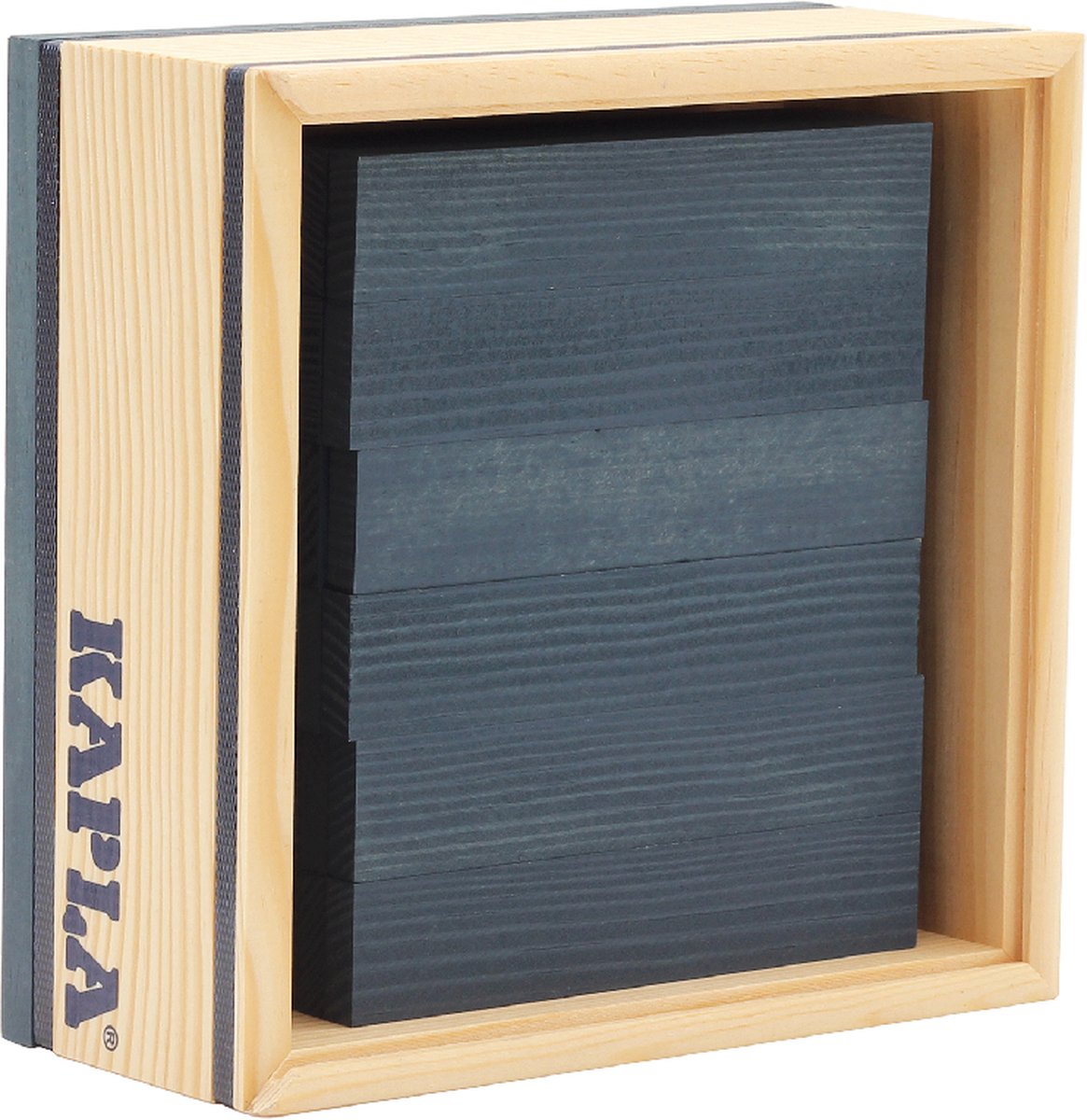 Kapla - color - juguetes de construcción - azul oscuro - 40 tableros