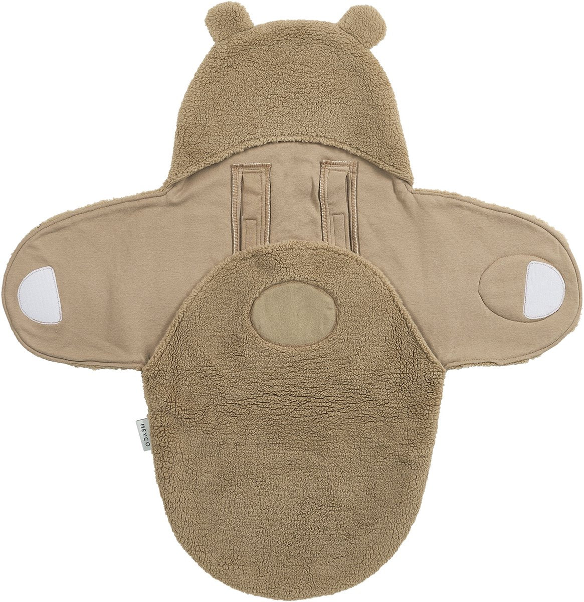 Meyco baby bear wikkeldeken - teddy - warm brown