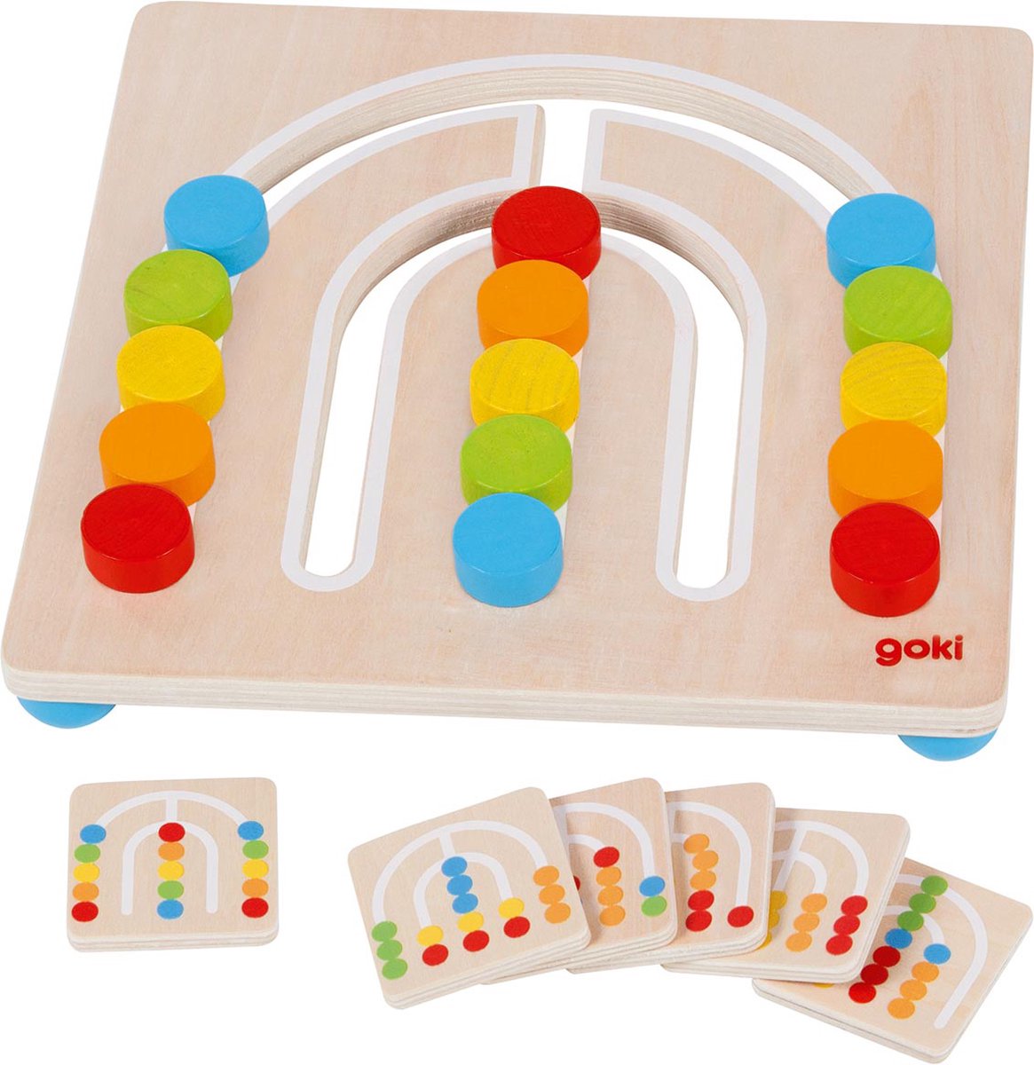 Goki Wooden Color Board Rainbow, 7dlg.
