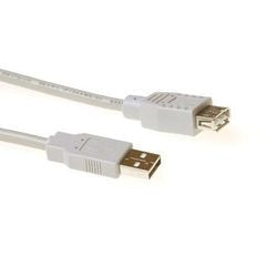 Act usb 2.0 a mannelijk - usb-a vrouwelijk ivoor 500 m