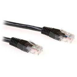 Cavo patch cat6 Act nero da 1 m u utp con connettori rj45
