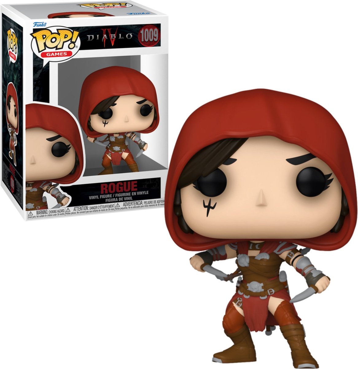 Funko diablo 4 - figura de vinilo pícaro 1009 pop! multicolor