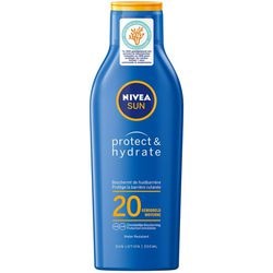 Nivea Protect Latte Solare Idrato Fattore 20 Resistente all'Acqua 200 ml