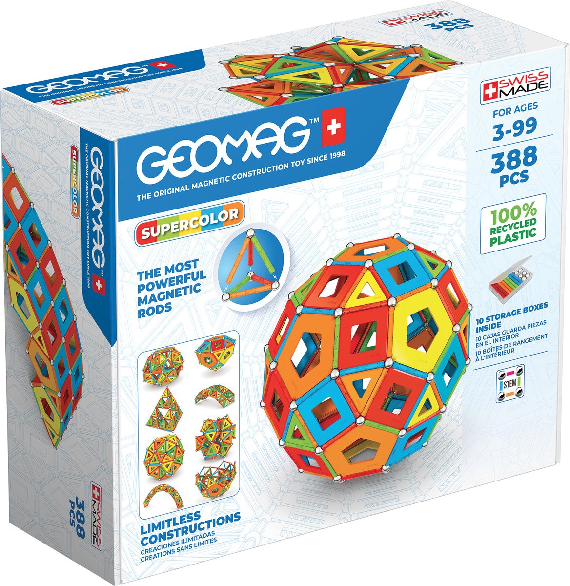 Geomag Super Color Panels Masterbox, 388dlg.