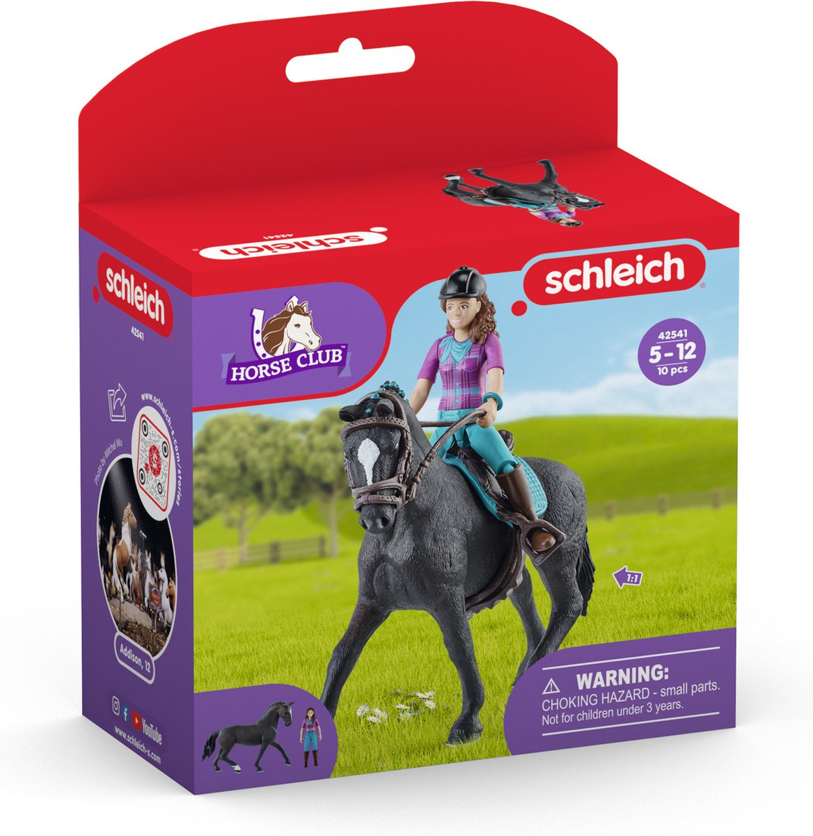 Schleich Horse Club - set di personaggi - Lisa Storm - giocattoli per bambini e bambine - da 5 a 12 anni - 42541