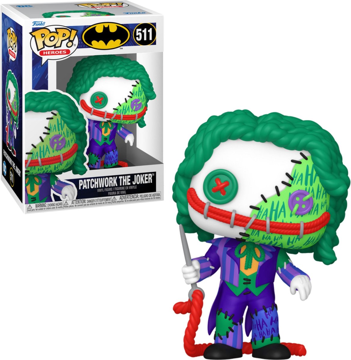 ¡Funko pop! animación: dc patchwork - el comodín