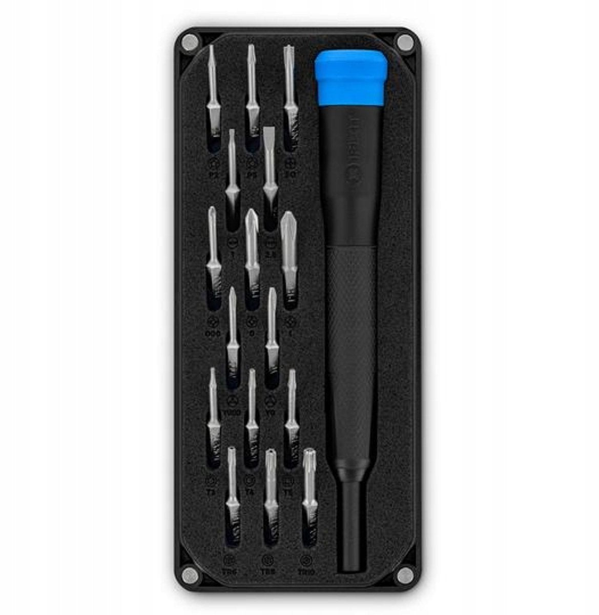 Serie Ifixit minnow - set attrezzi - 16 pezzi - acciaio s2 - scatola magnetica