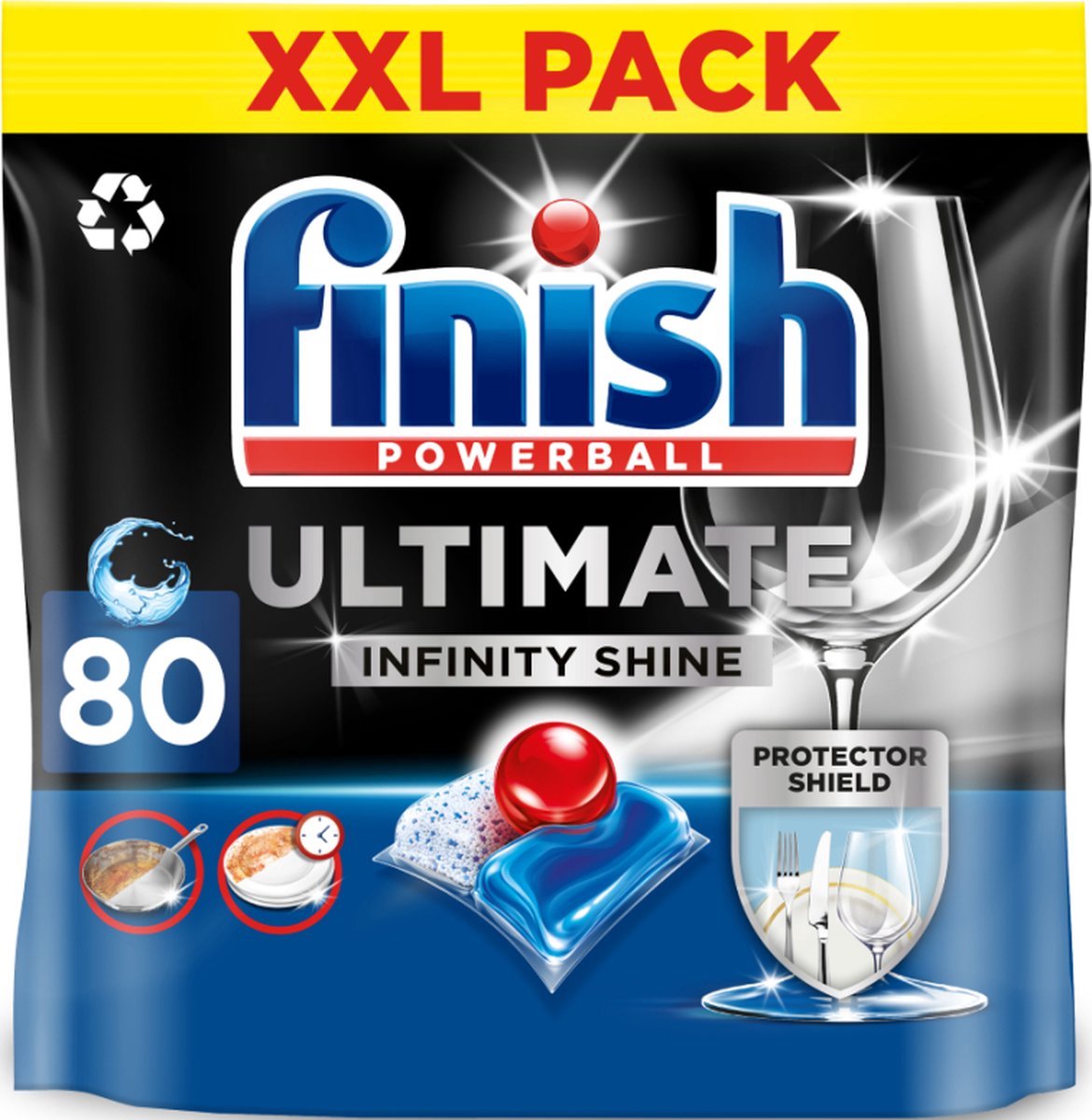 Pastiglie per lavastoviglie Finish Ultimate Infinity Shine - 80 capsule